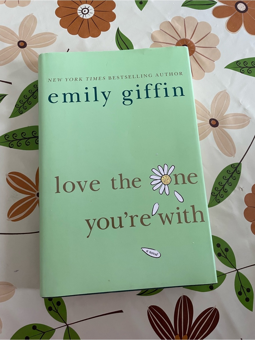 4/$20 📚 Emily Giffin 'Love the One You're With' - Mint Green Hardcover